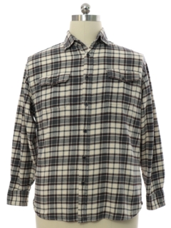 1990's Mens Heavy Cotton Flannel Shirt