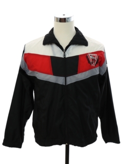 1990's Mens Pierre Cardin University of Las Vegas Runnin Rebels Basketball Warmup Track Jacket