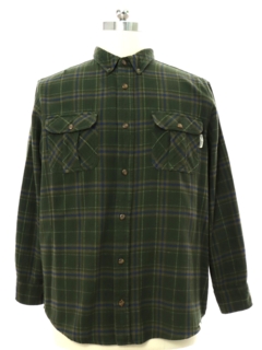 1990's Mens Heavy Cotton Field and Stream Flannel Shirt