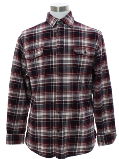 1990's Mens Heavy Cotton Flannel Shirt