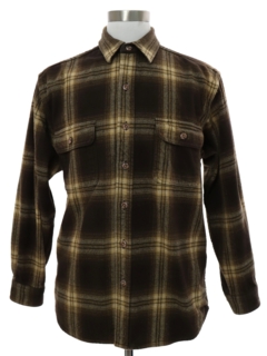 1990's Mens Field and Stream Heavy Cotton Flannel Shirt