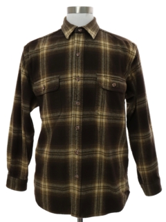 1990's Mens Field and Stream Heavy Cotton Flannel Shirt