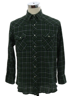 1990's Mens Flannel Western Shirt