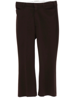 1970's Mens Brown Flared Leisure Pants