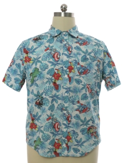 1990's Mens Marvel Superheros Hawaiian Style Shirt