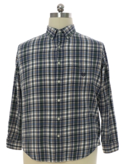 1990's Mens Chaps Preppy Flannel Shirt