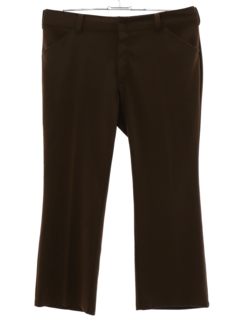 1970's Mens Dark Brown Flared Leisure Pants