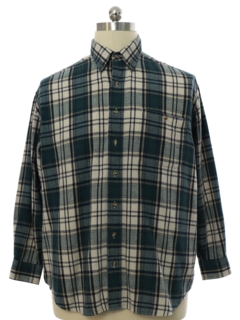 1990's Mens Cotton Flannel Shirt