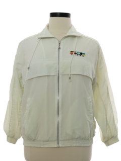 1990's Womens Windbreaker Zip Jacket