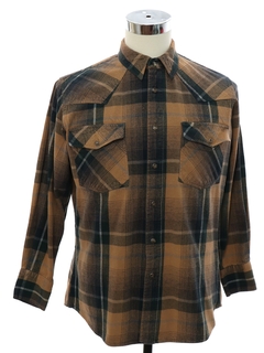 1990's Mens Cotton Flannel Western Shirt
