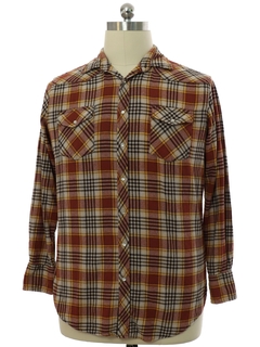 1990's Mens Wrangler Flannel Western Shirt