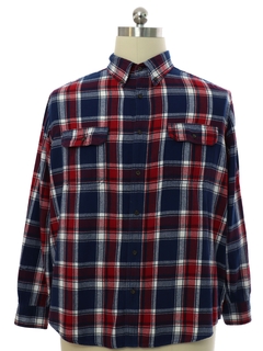 1990's Mens Cotton Flannel Shirt