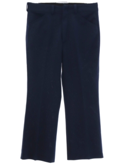 1970's Mens Dark Blue Leisure Pants