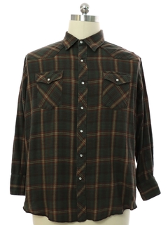 1990's Mens Flannel Western Shirt