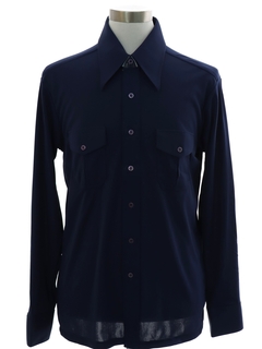 1970's Mens Lucien Piccard Western Style Disco Shirt