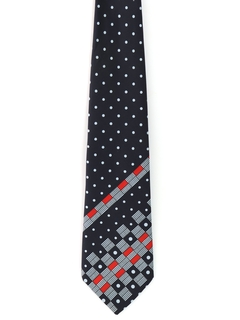 1970's Mens Louis Feraud Designer Wide Disco Necktie