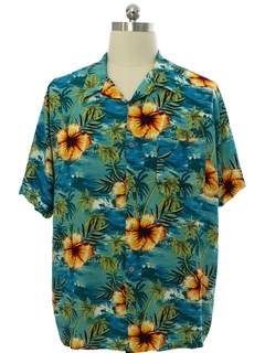 1990's Mens Rayon Hawaiian Shirt