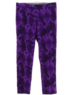 1990's Mens Batman Joker Themed Costume Leisure Pants