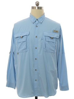1990's Mens Columbia Sportswear Bahama Style Fishing Shirt