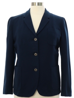 1960's Womens Mod Wool Boyfriend Style Blazer Jacket