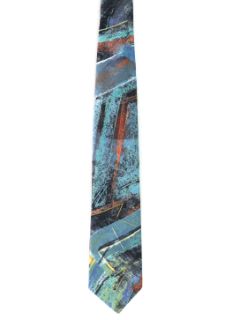 1980's Mens Totally 80s Wide Necktie