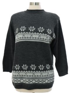 1980's Womens Snowflake Sweater