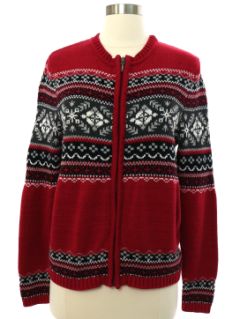 1990's Womens Snowflake Sweater