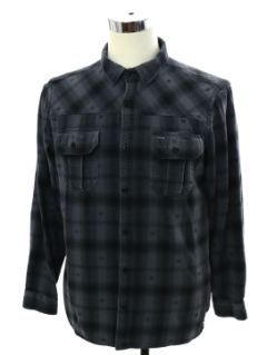 1990's Mens Heavy Cotton Flannel Shirt