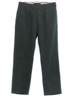 1980's Mens Wool Uniform Pants