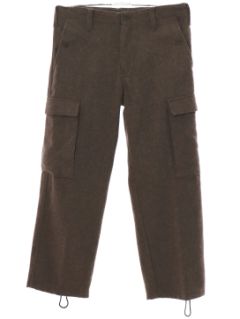 1950's Mens Wool Military Cago Pants