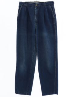 1980's Womens Pleated Highwaisted Denim Jeans Pants