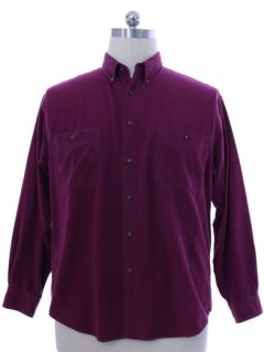 1990's Mens Eddie Bauer Heavy Cotton Chamois Cloth Flannel Shirt