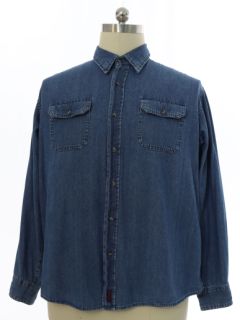 1990's Mens Wrangler Denim Shirt