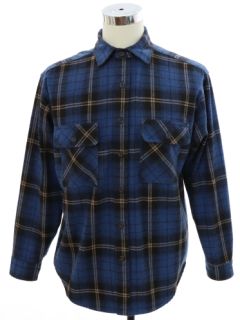 1990's Mens Heavy Cotton Flannel Shirt