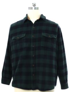 1990's Mens Heavy Cotton Flannel Shirt