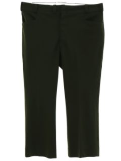 1970's Mens Dark Green Leisure Pants