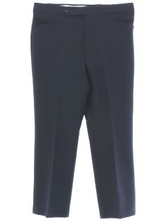 1970's Mens Dusty Midnight Blue Mod Leisure Pants