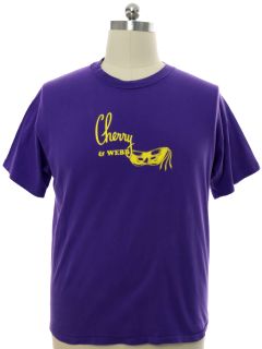 1990's Mens Cherry and Webb Single Stitch T-shirt