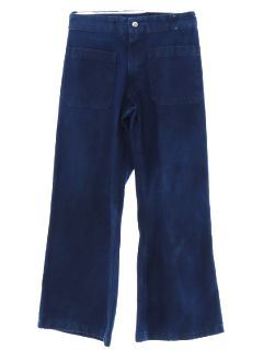 1970's Unisex Navy Issue Bellbottom Jeans Pants