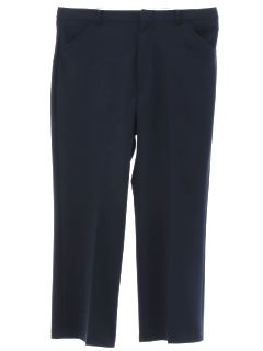 1970's Mens Dark Blue Disco Pants