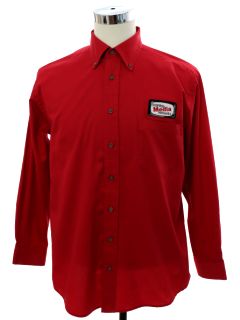 1990's Mens Scentsa Media  Work Shirt