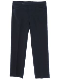 1970's Mens Dark Blue Leisure Pants