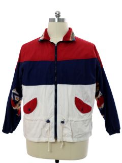 1990's Mens Windbreaker Zip Jacket