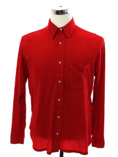 1980's Mens Velour Shirt