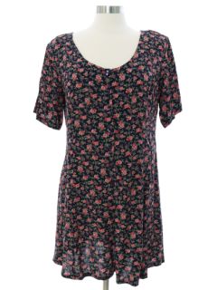 1980's Womens Totally 80s Rayon Skort Dress