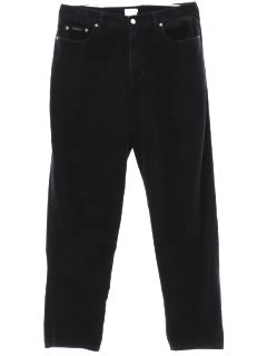 1990's Womens Black Calvin Klein Corduroy Pants