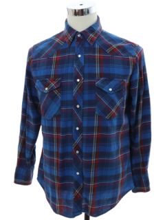 1990's Mens Wrangler Flannel Western Shirt