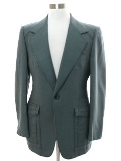 1970's Mens Superfly Wide Lapel Disco Blazer Sport Coat Jacket