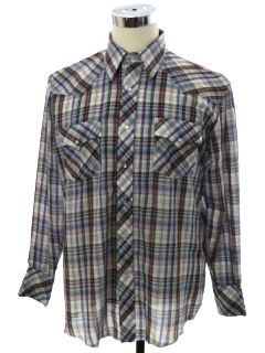 1980's Mens Western Shirt