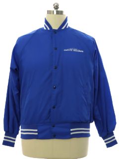 1980's Mens Colorado Springs Gazette Telegraph Windbreaker Style Baseball Jacket